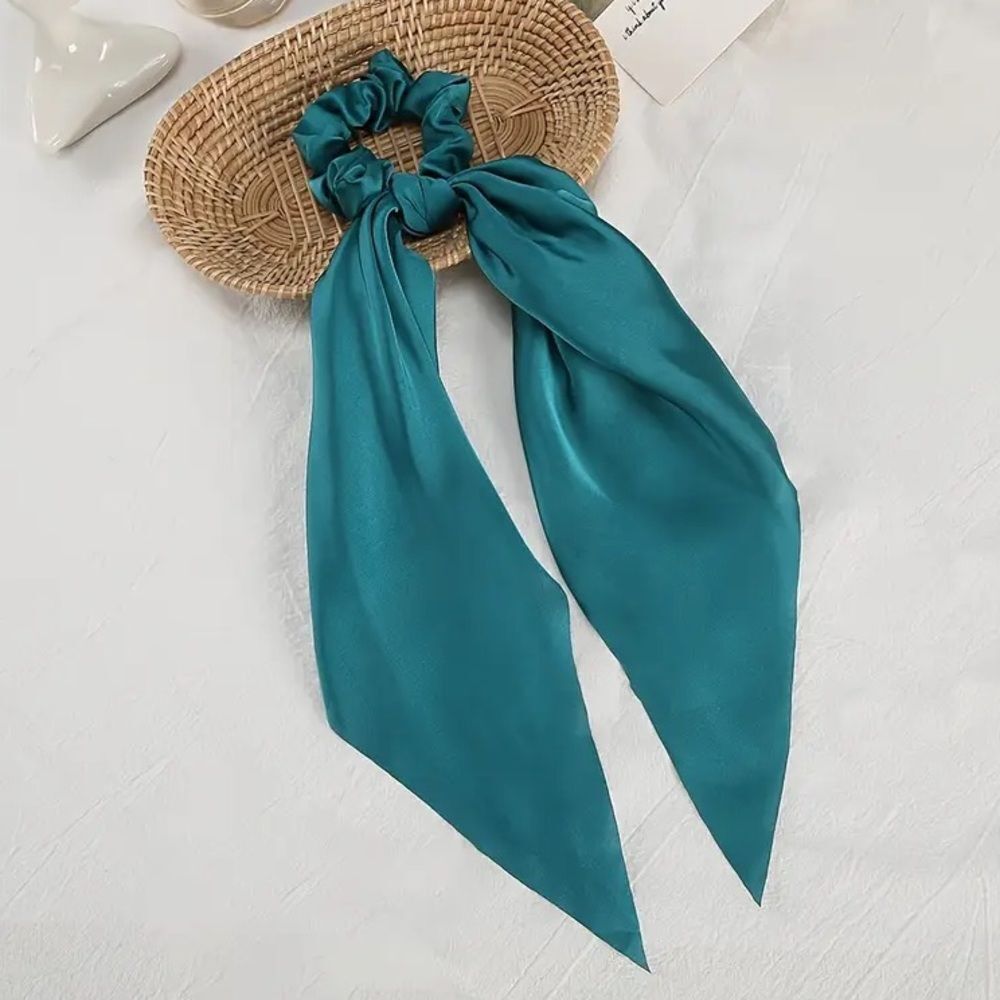 Teal Hair Scrunchie K82